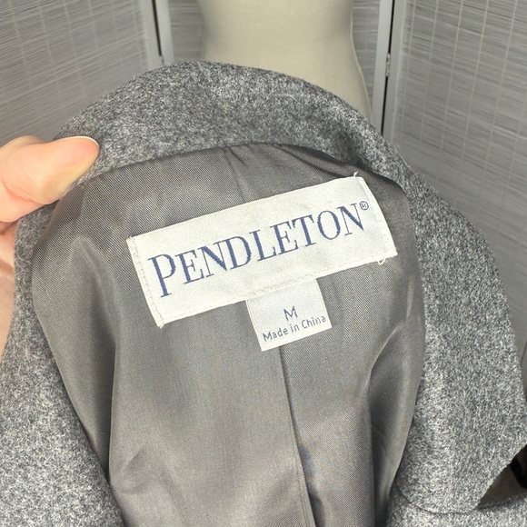 Pendleton Gray Blazer Classic Wool Design Size M - Picture 6 of 8
